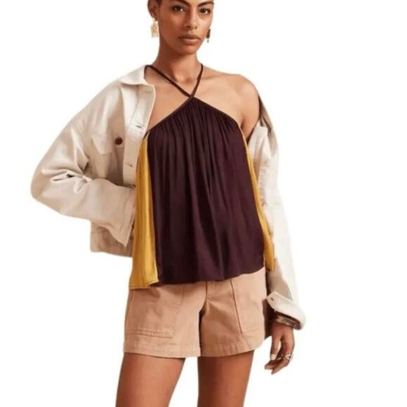 Banana Republic | Colorblock Halter Top | EUC | Size: M - Picture 2 of 9